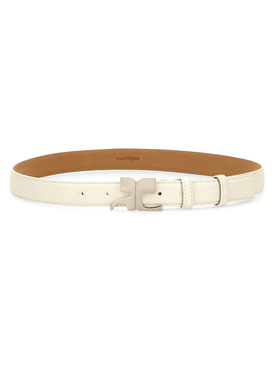 COURREGES Leather 'AC' Belt