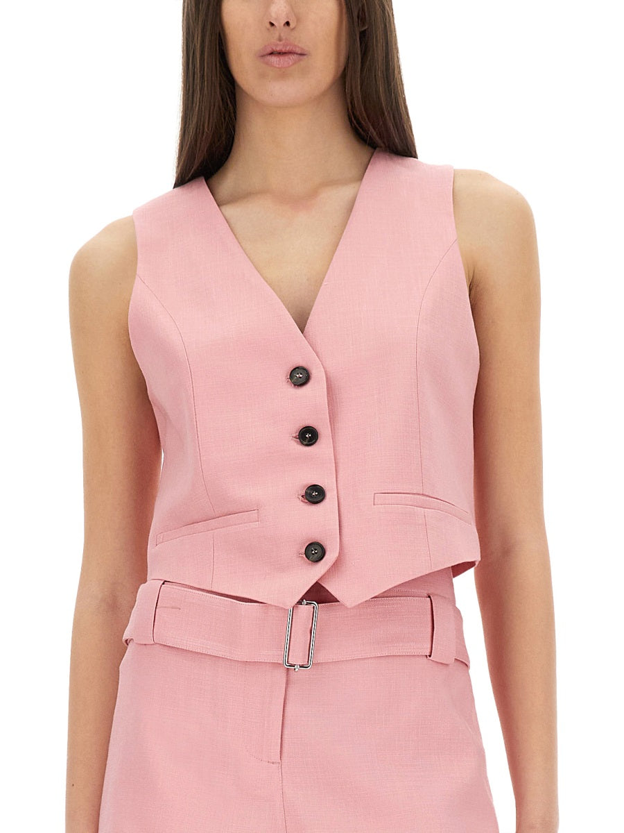 MSGM Women's Cropped Mini Vest