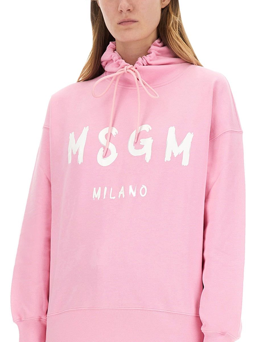 MSGM Regular Fit Logo Sweatshirt - Size S