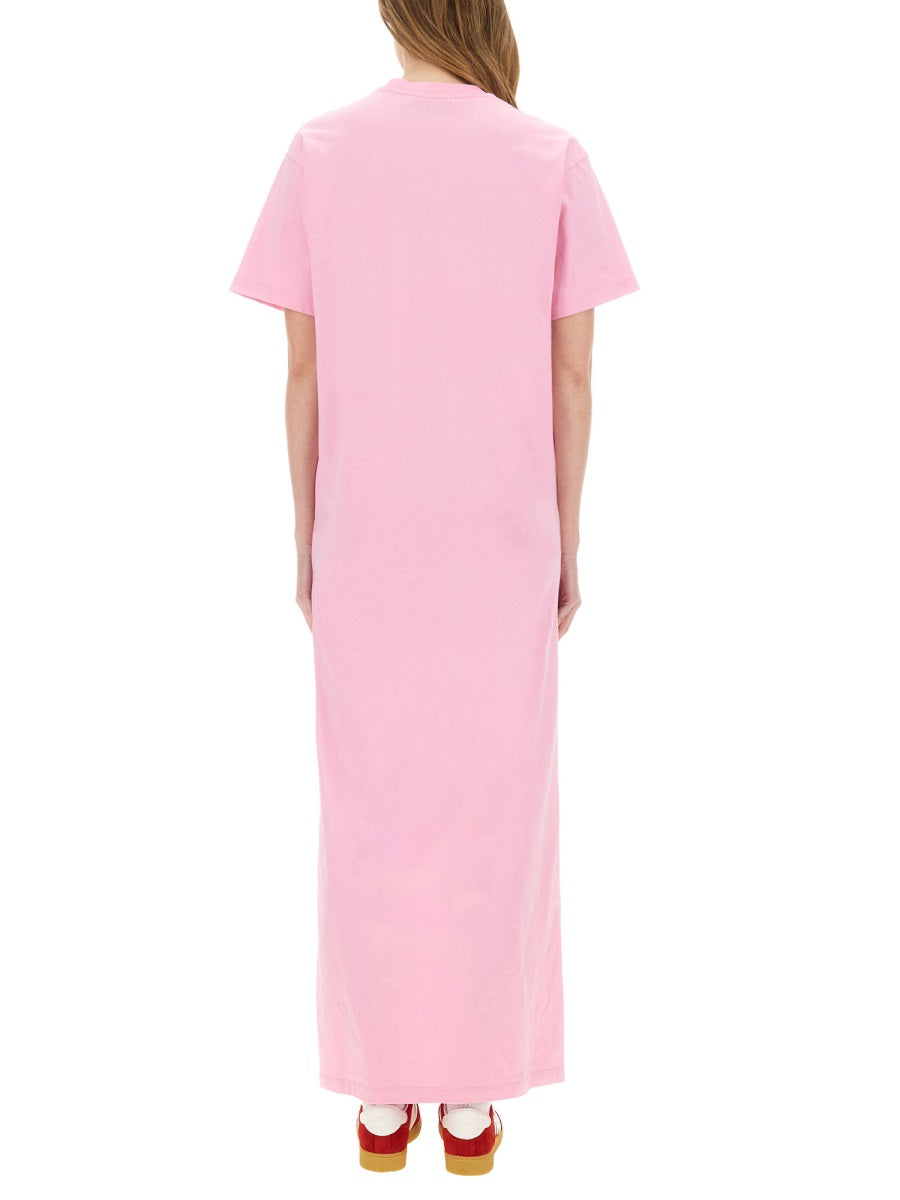 MSGM Women's Long Dress with Slit - Regular Fit, Size S
