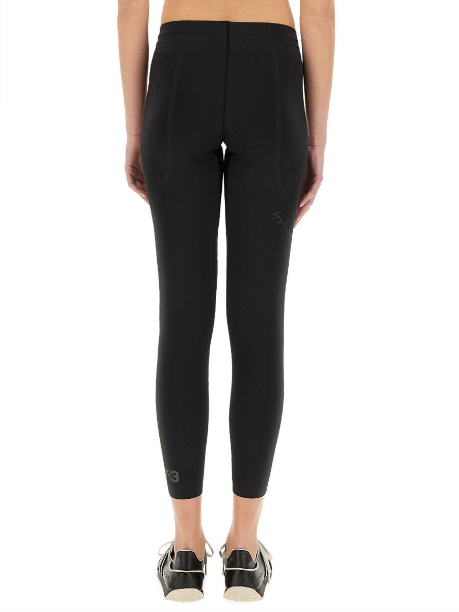 Y - 3 Slim Fit Running Leggings - Size S