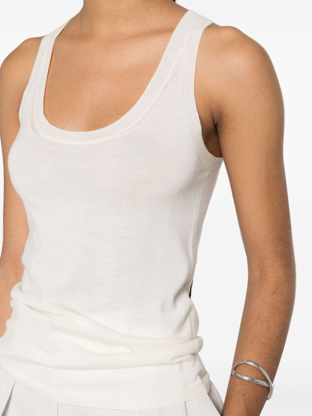 MAX MARA Cashmere Tank Top - Sleeveless Scoop Neck