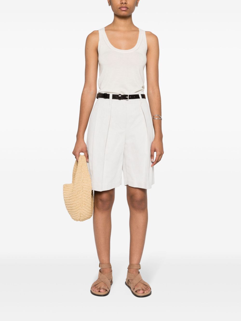 MAX MARA Cashmere Tank Top - Sleeveless Scoop Neck
