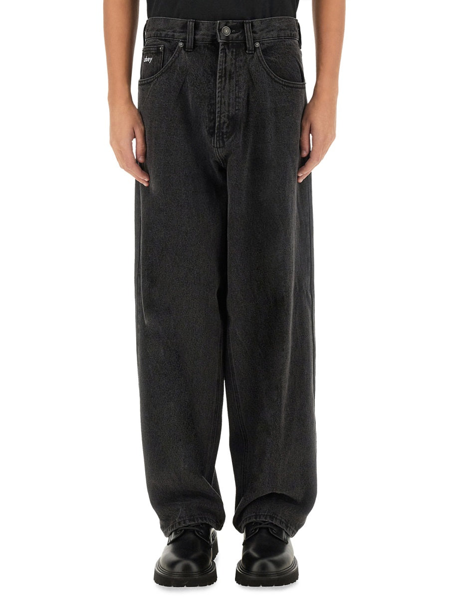 OBEY Baggy Fit Jeans for Men - Size 30