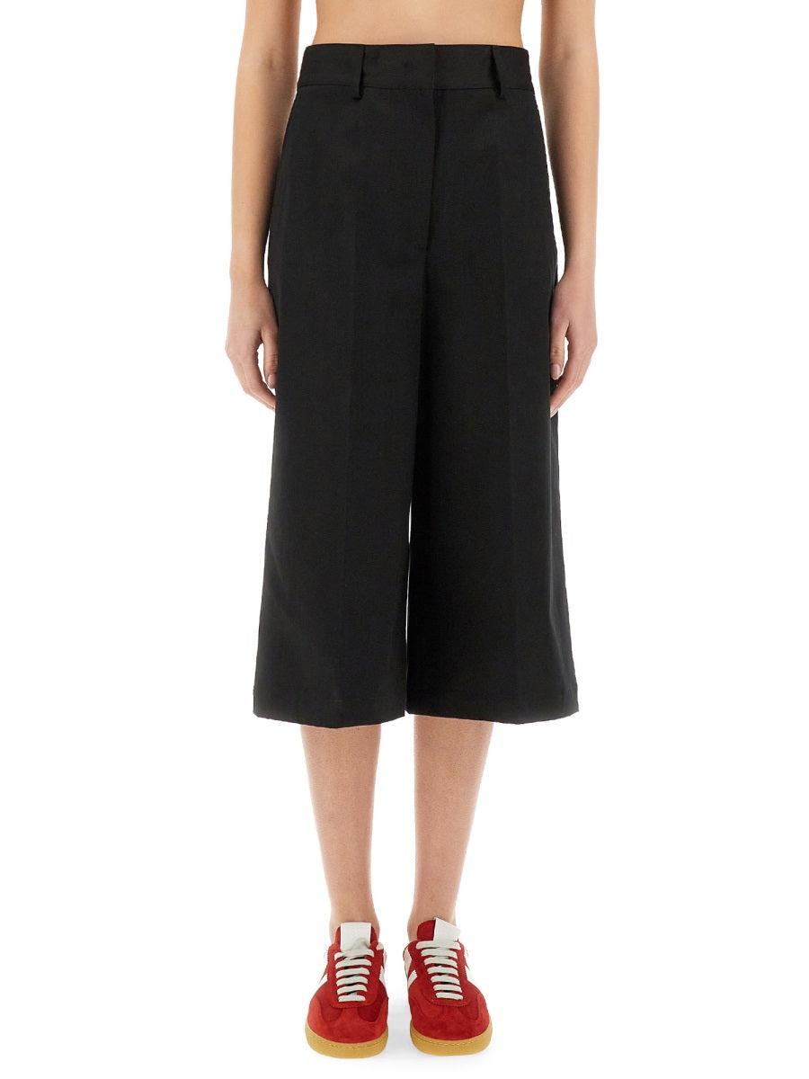 MSGM Wide-Leg Midi Trousers Size 40