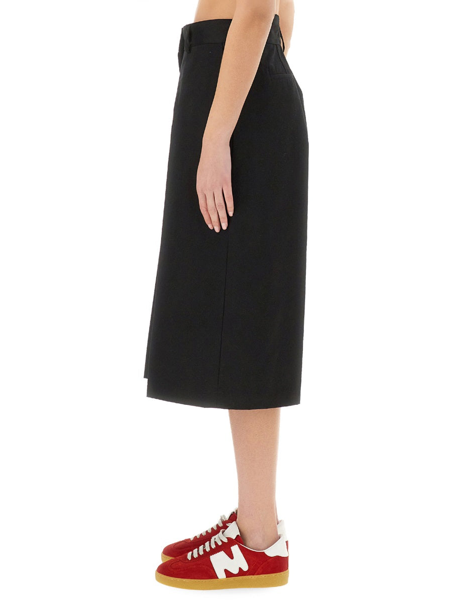 MSGM Wide-Leg Midi Trousers Size 40