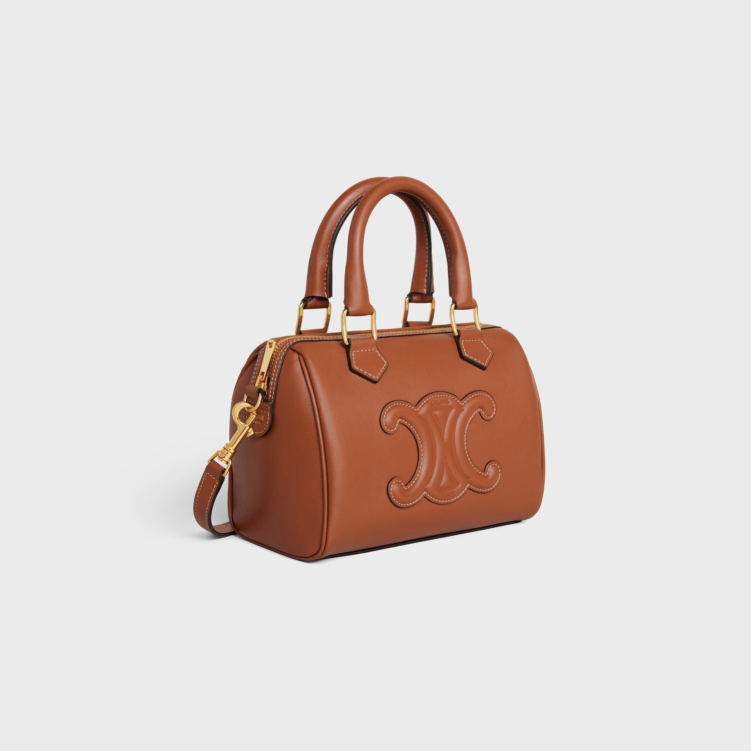 CELINE Mini Boston Handbag in Smooth Calfskin