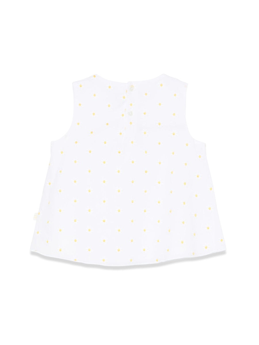 IL GUFO Girls' Short Sleeve Cotton Shirt