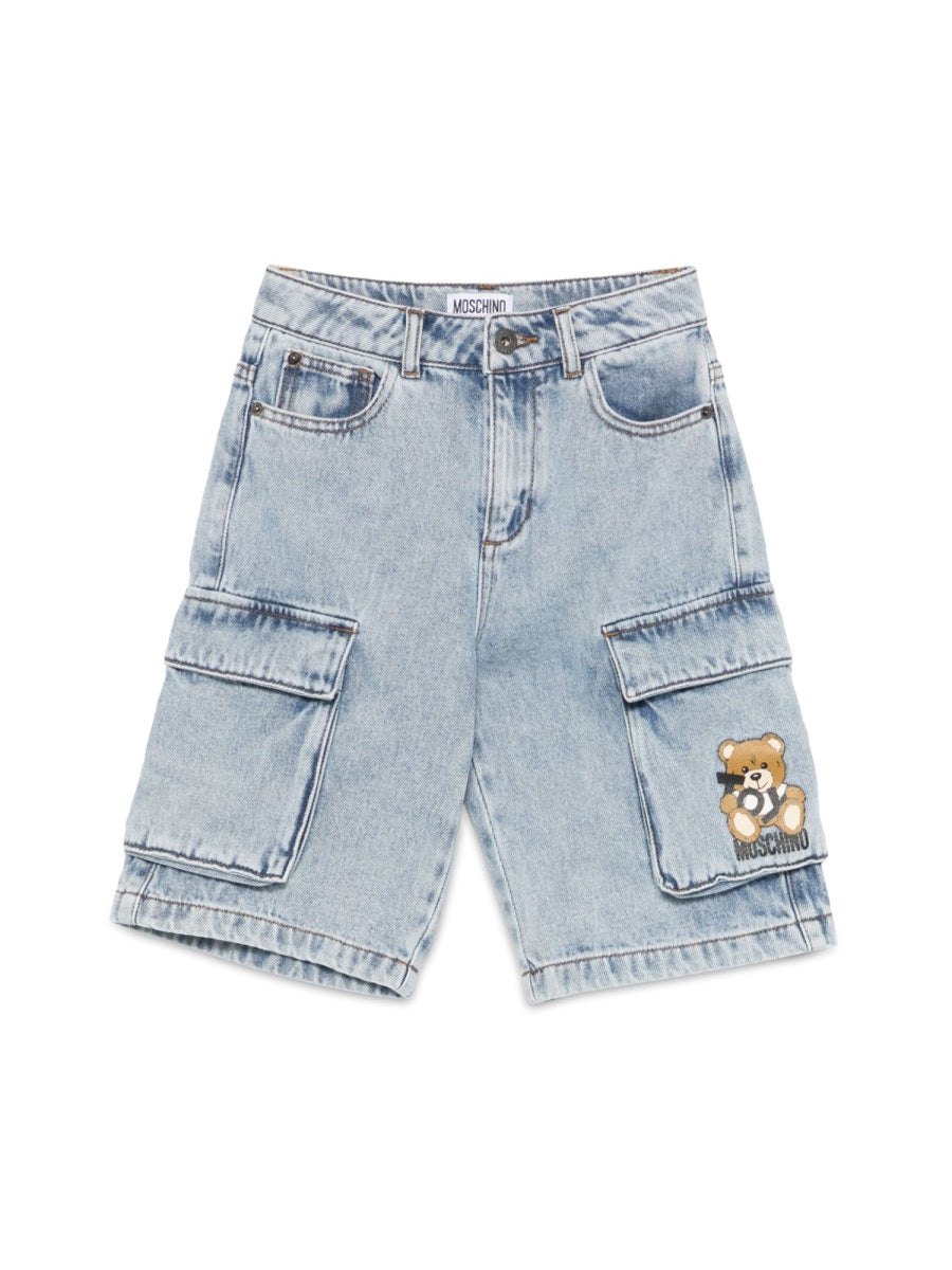MOSCHINO Mini Kids' Cotton Shorts