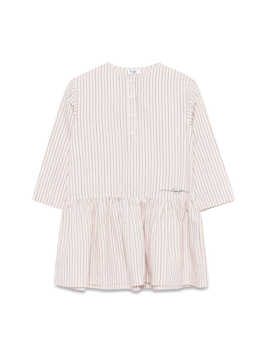 IL GUFO Girls' Mini Ruffle Dress