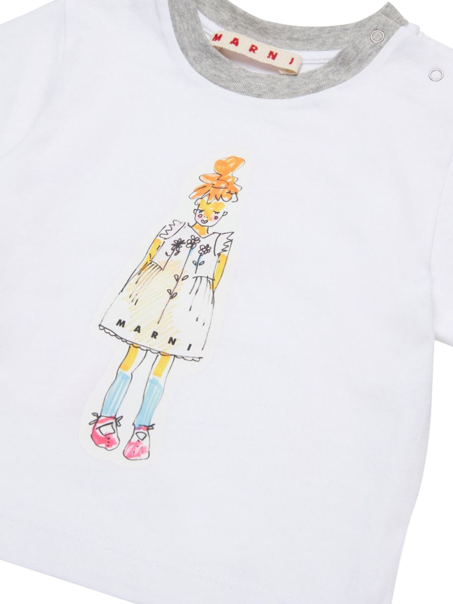 MARNI Mini Cotton Button-Up Shirt for Girls