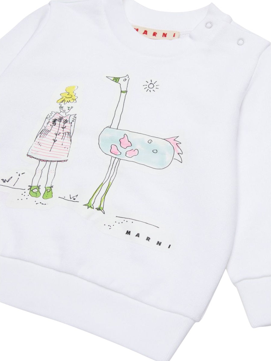 MARNI Mini Girls' Fun Cotton T-Shirt