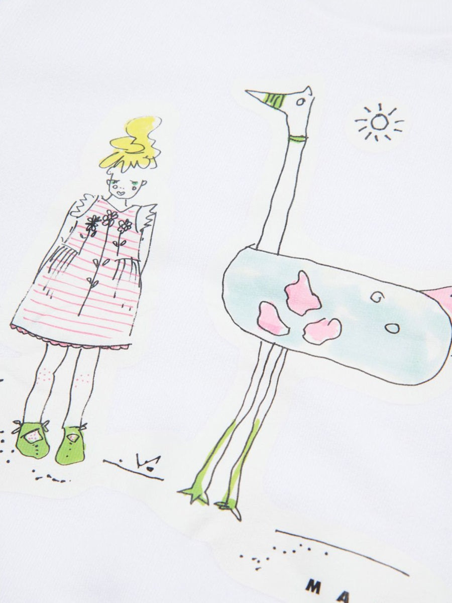 MARNI Mini Girls' Fun Cotton T-Shirt