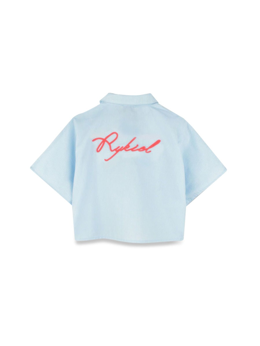 SONIA RYKIEL Mini Cotton Short Sleeve Shirt for Kids