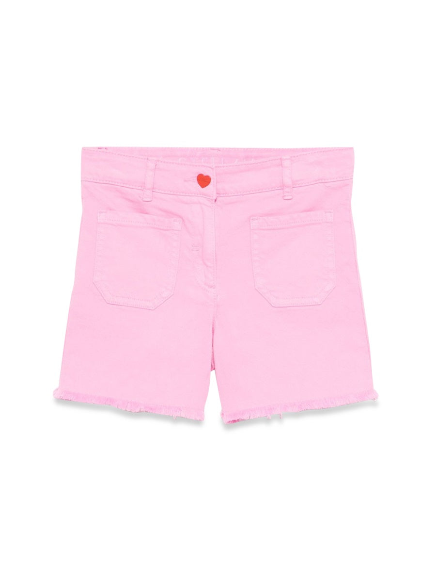 STELLA McCARTNEY Mini Fabric Bermuda Shorts for Girls