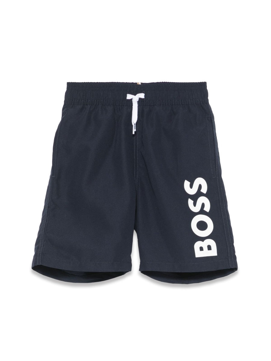 BOSS Boys' Essential Mini Bermuda Swim Shorts