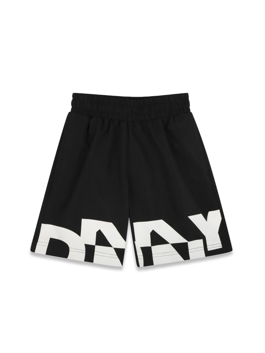 DKNY Boys' Bermuda Surfer Swim Trunks