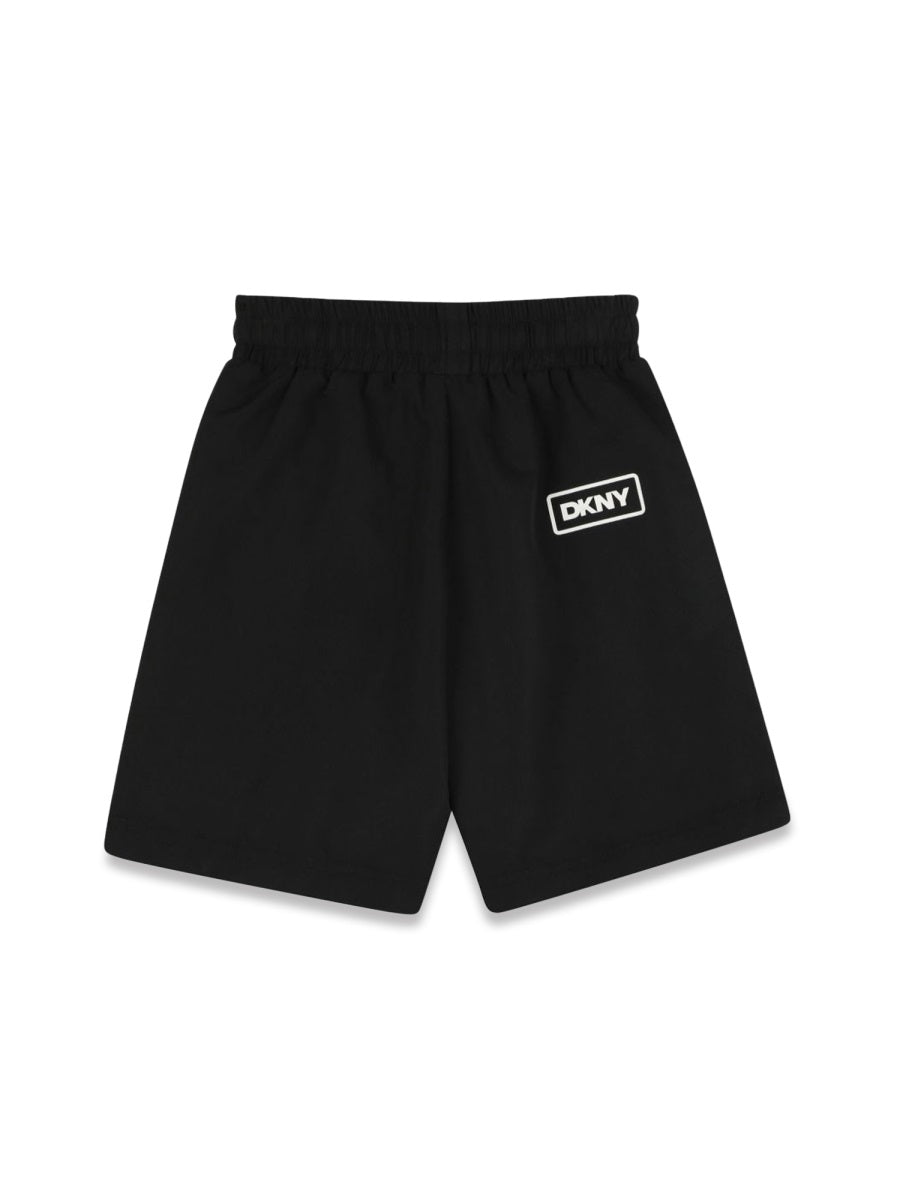 DKNY Boys' Bermuda Surfer Swim Trunks