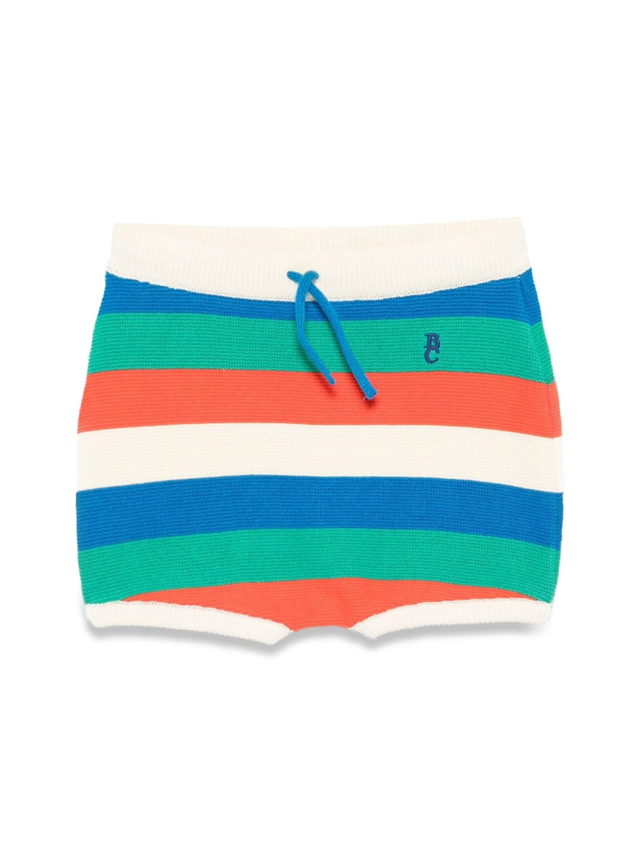 BOBO CHOSES Mini Striped Knit Shorts
