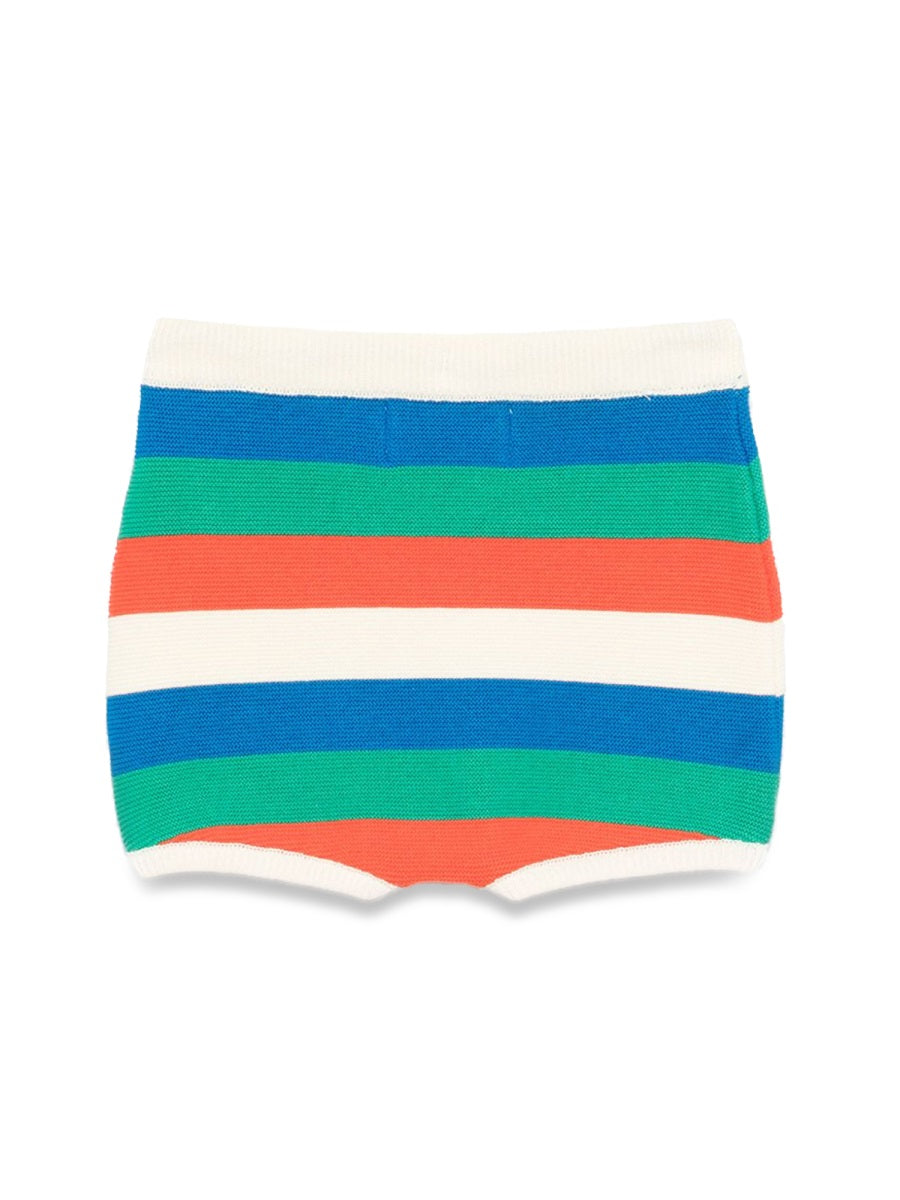 BOBO CHOSES Mini Striped Knit Shorts