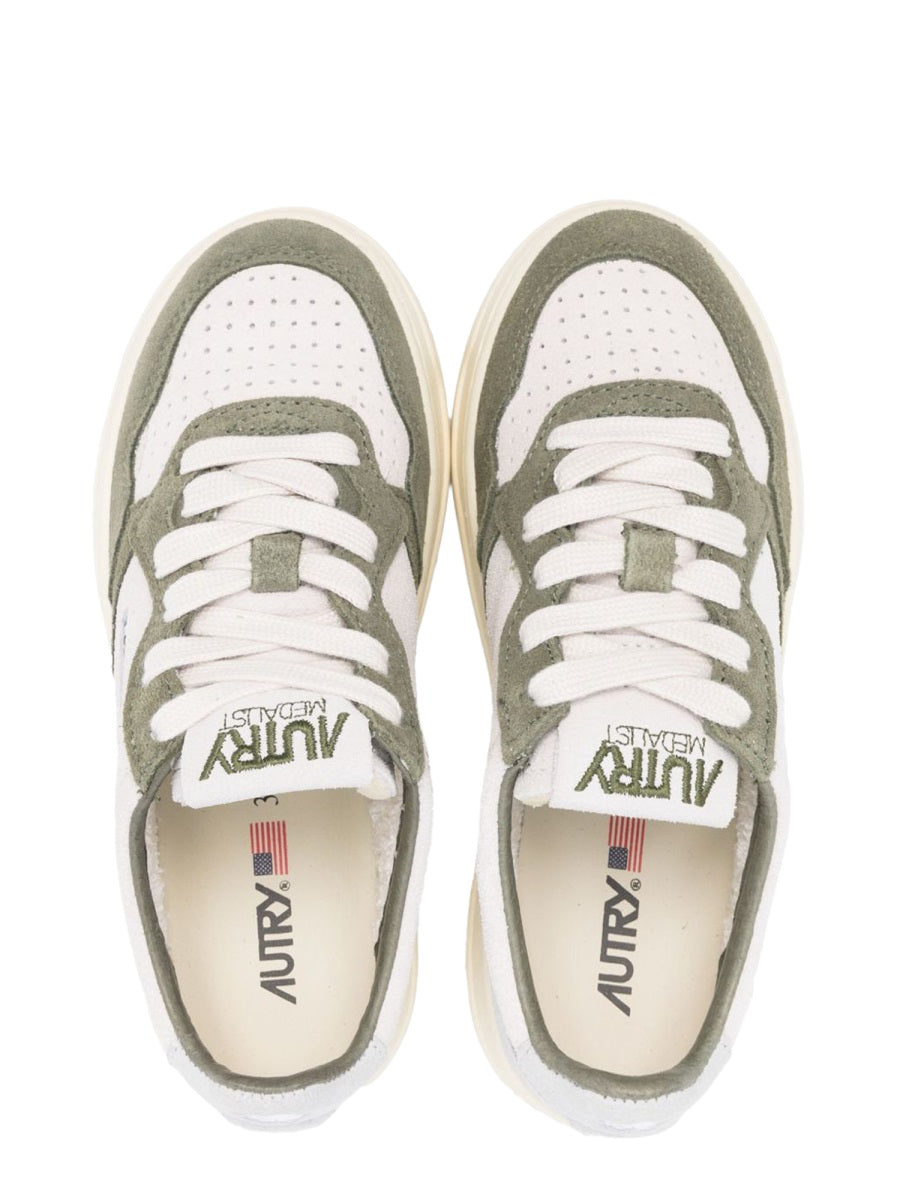 AUTRY Mini Leather Low-Top Sneakers for Kids