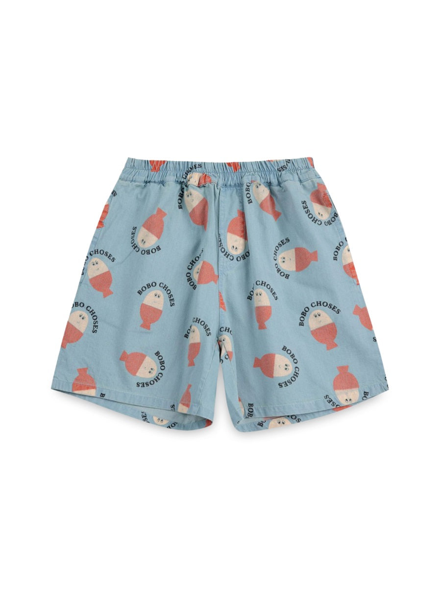 BOBO CHOSES Kids' All-Over Print Mini Shorts