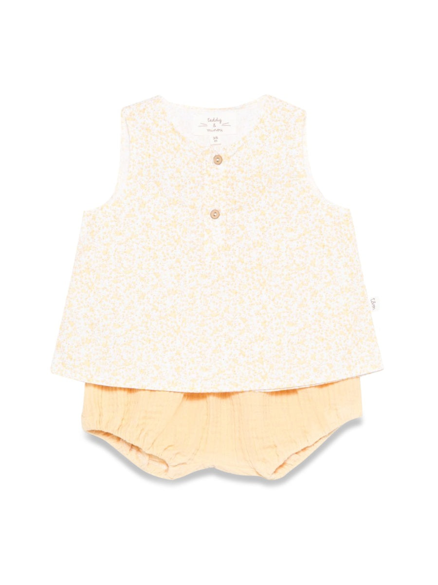 TEDDY & MINOU Mini Two-Piece Cotton Suit for Baby Girls
