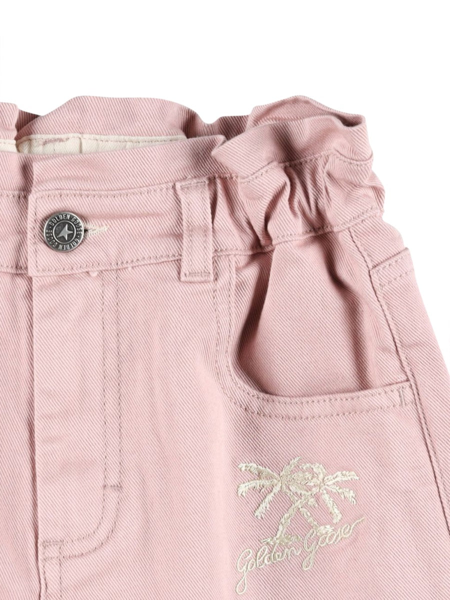 GOLDEN GOOSE Gabardine Bermuda Shorts for Girls - SS25