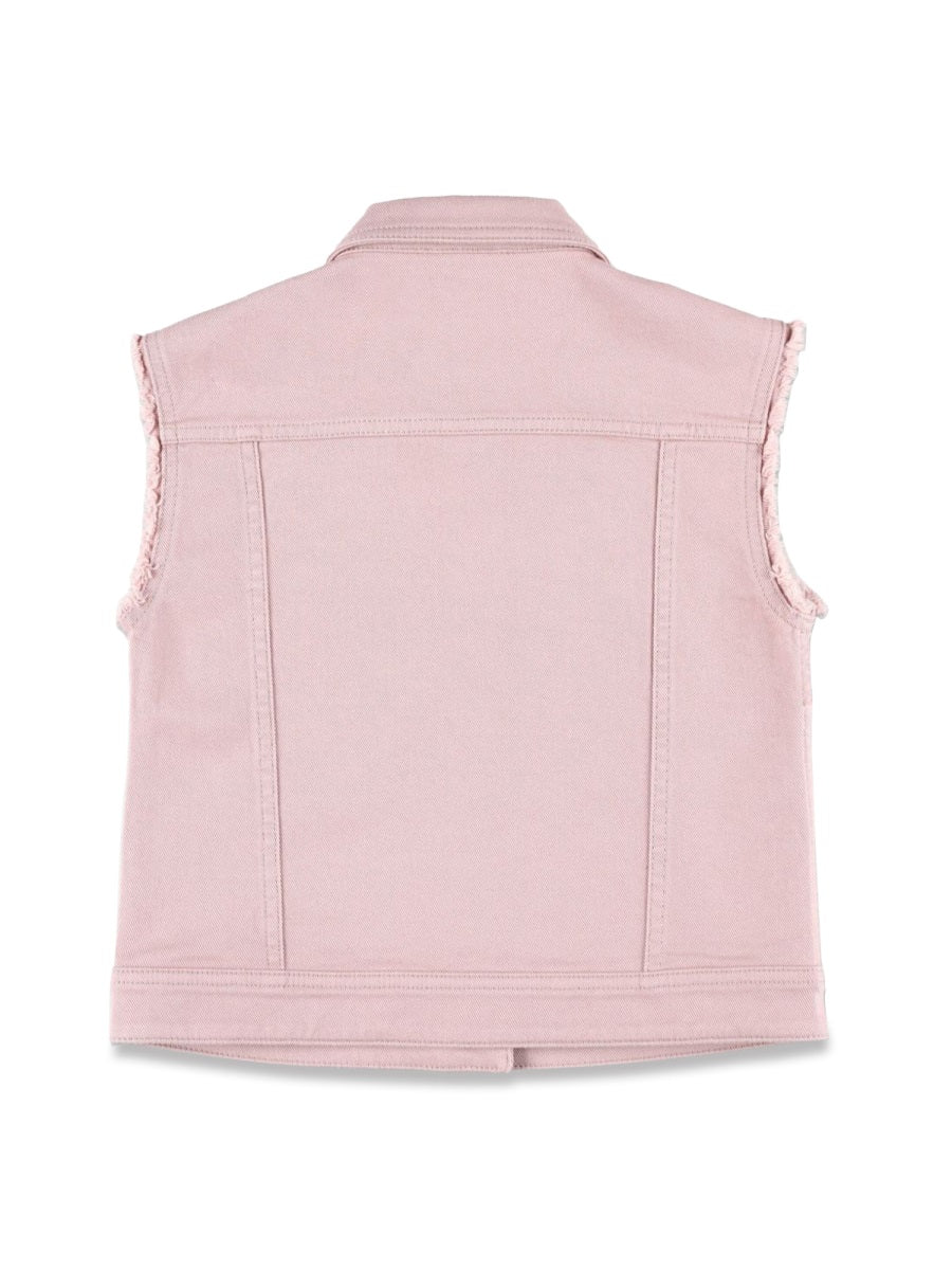 GOLDEN GOOSE Girls' Sleeveless Denim Vest