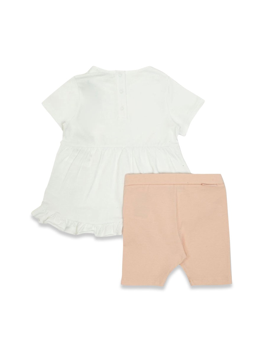MONCLER Kids' Mini Polo Shirt Set with Bermuda Shorts