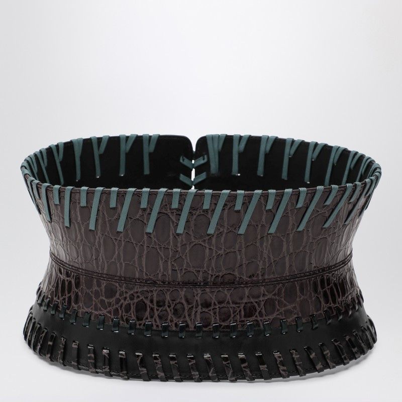 DRIES VAN NOTEN Leather Corset Belt