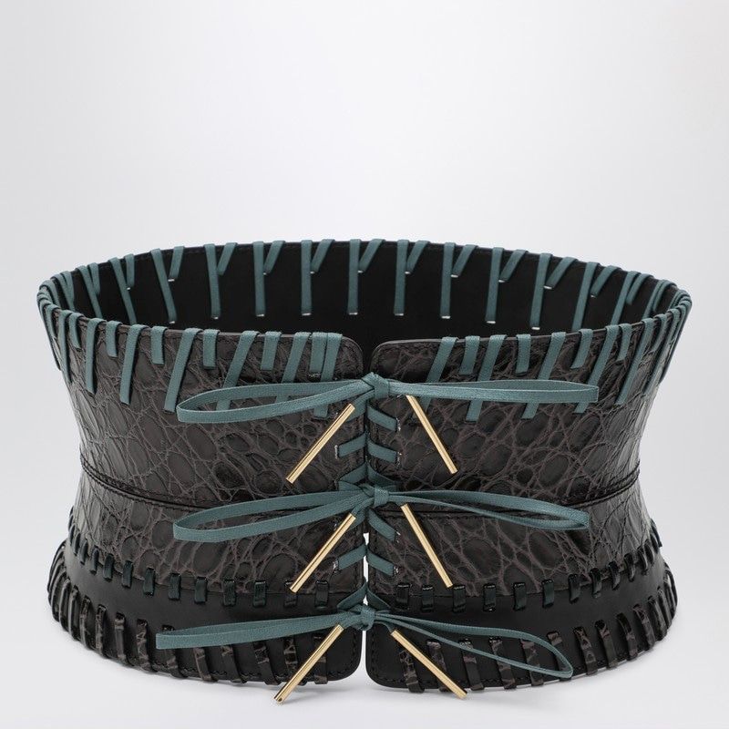 DRIES VAN NOTEN Leather Corset Belt