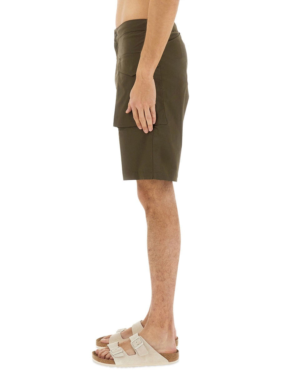 ASPESI Men's Mini Shorts in Stylish Military Design