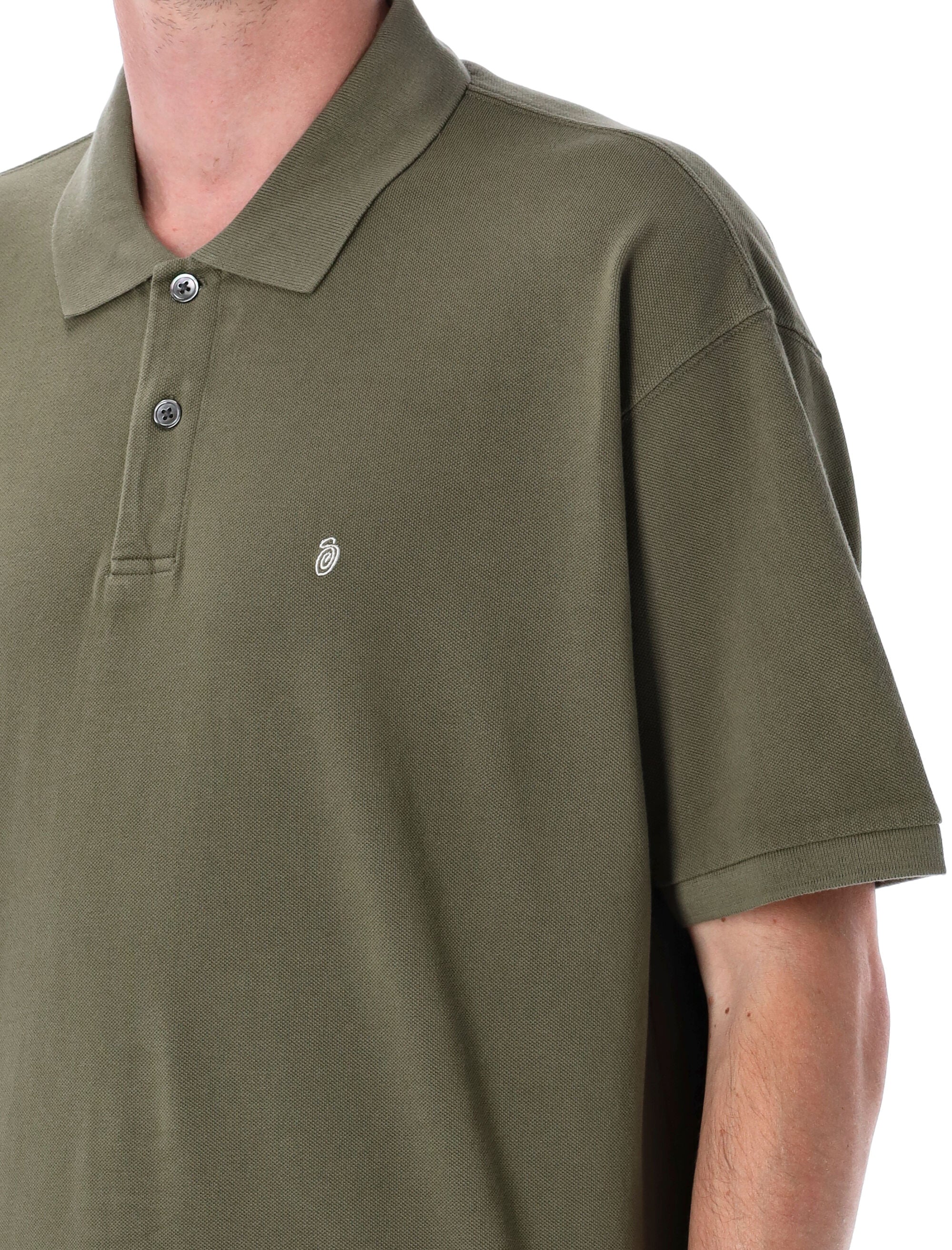 STUSSY Classic Pique Polo Shirt - Loose Fit for Men