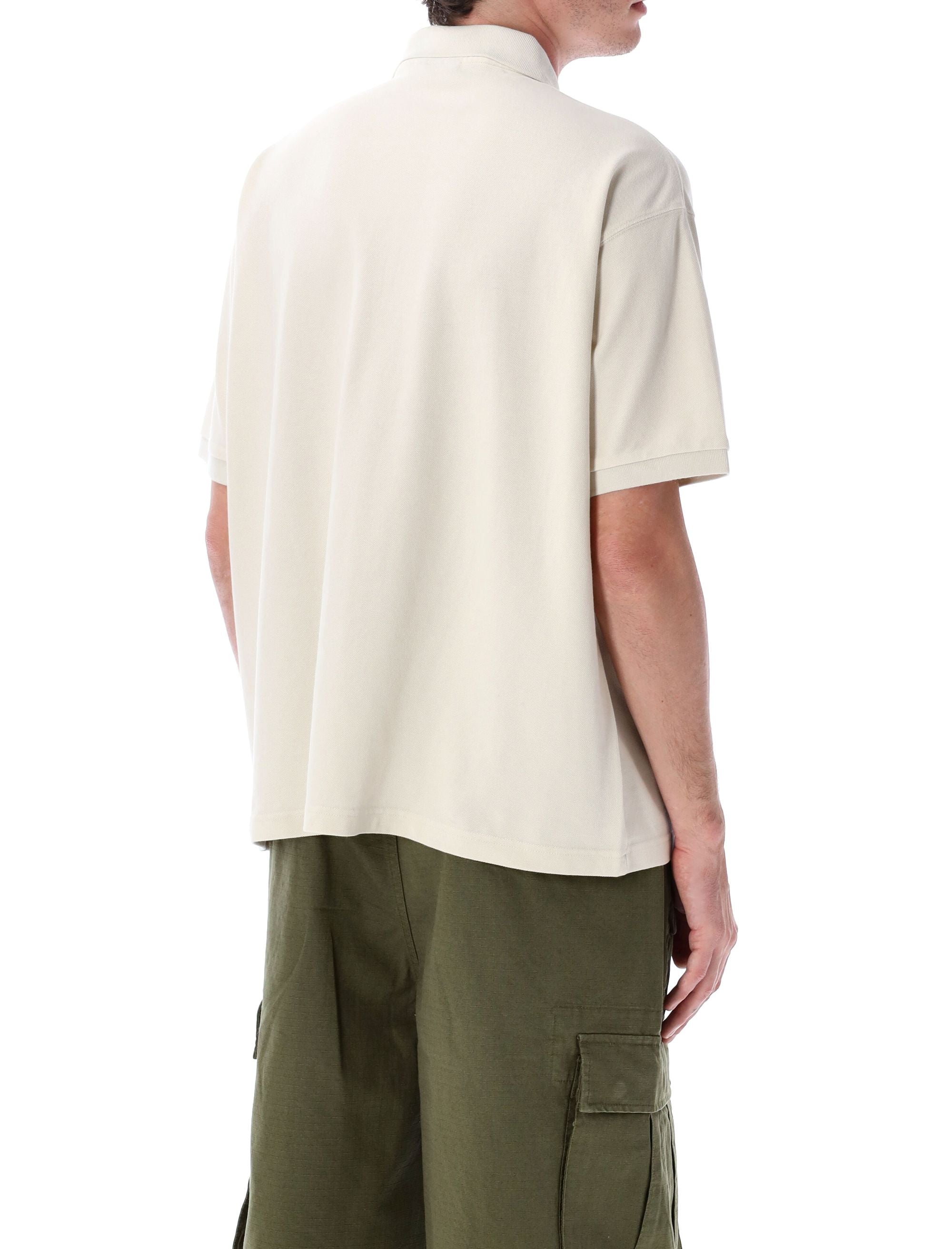 STUSSY Classic Pique Polo Shirt - Men's Loose Fit