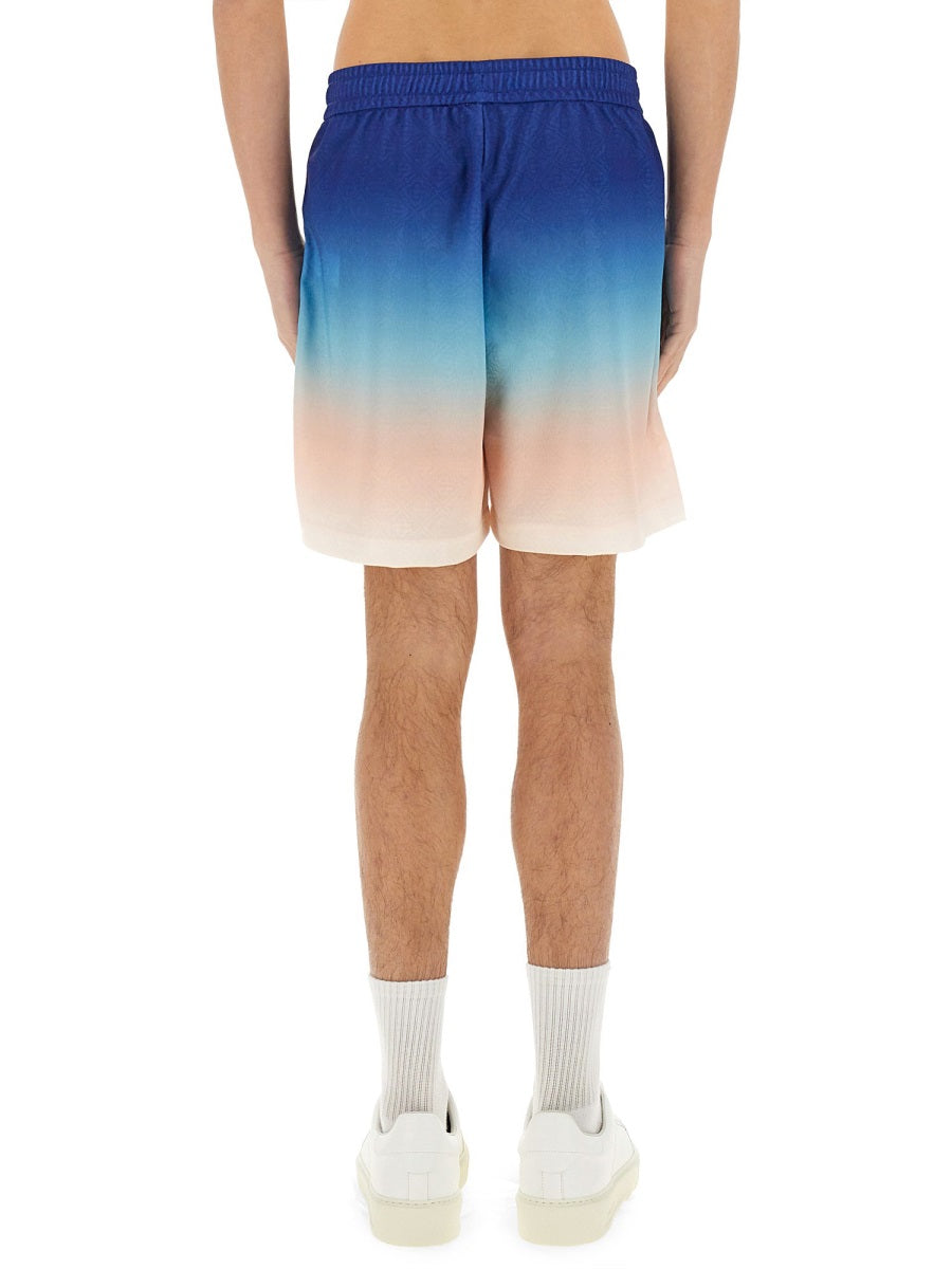 CASABLANCA Gradient Football Shorts - Size M