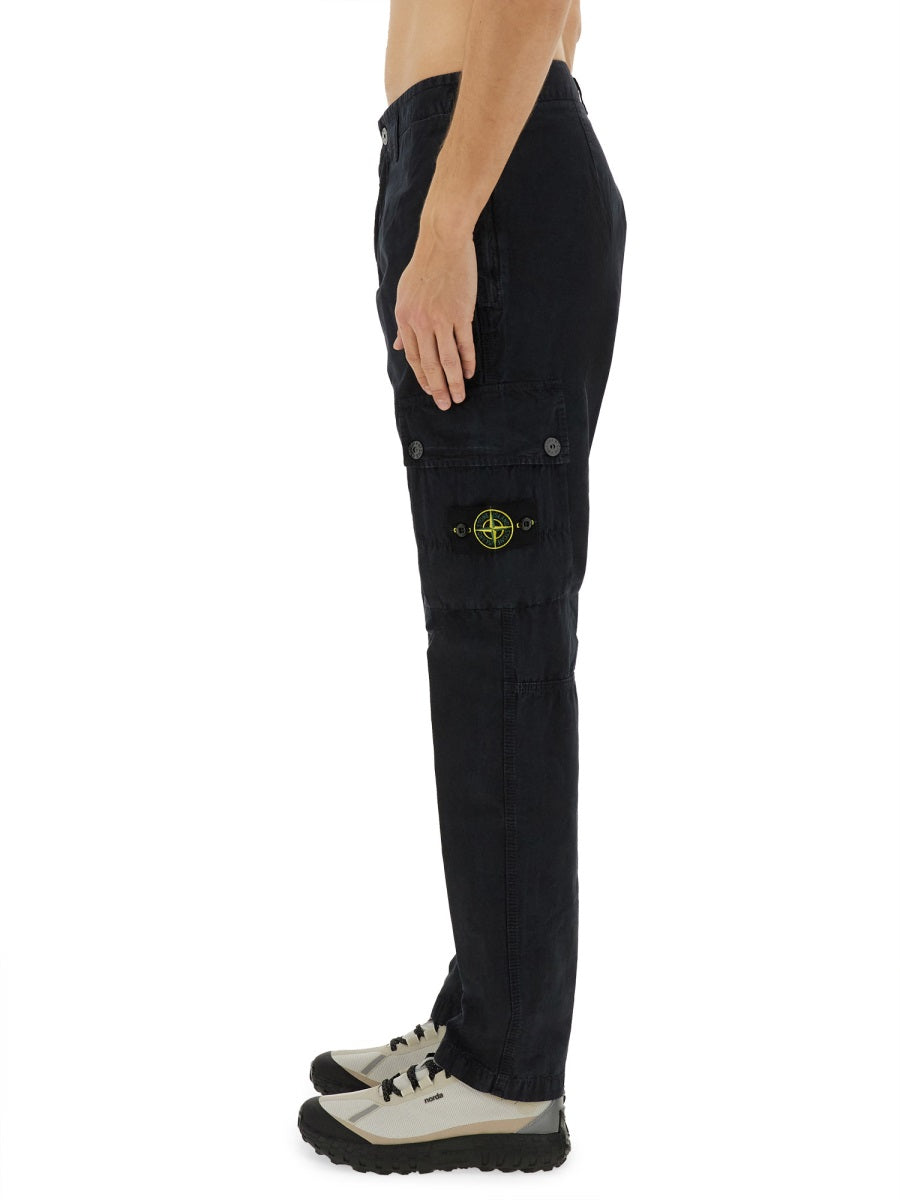 STONE ISLAND Cotton Canvas Cargo Pants - Size 34