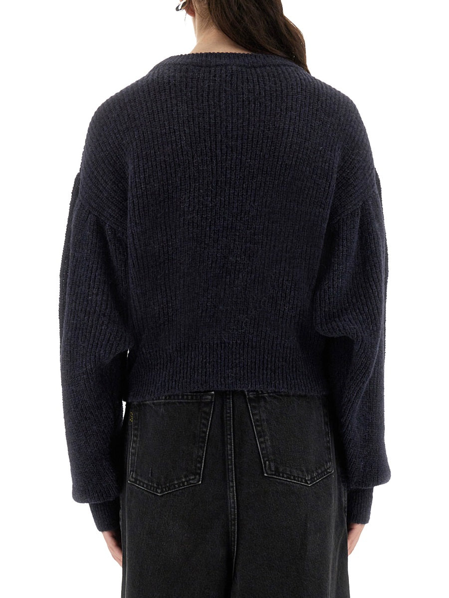 ROTATE BIRGER CHRISTENSEN Wool Puff Sweater Size S