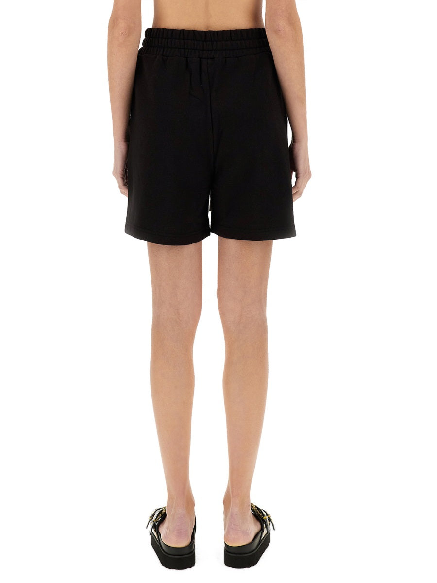 VERSACE JEANS COUTURE V-Emblem Sports Mini Shorts - Women's - SS25