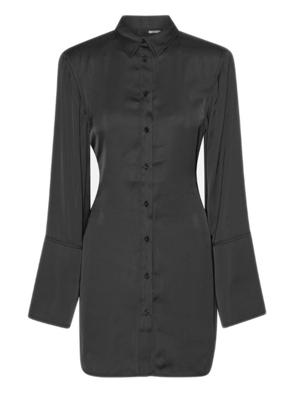 ROTATE BIRGERCHRISTENSEN Satin Tie Shirt Dress - Size 34