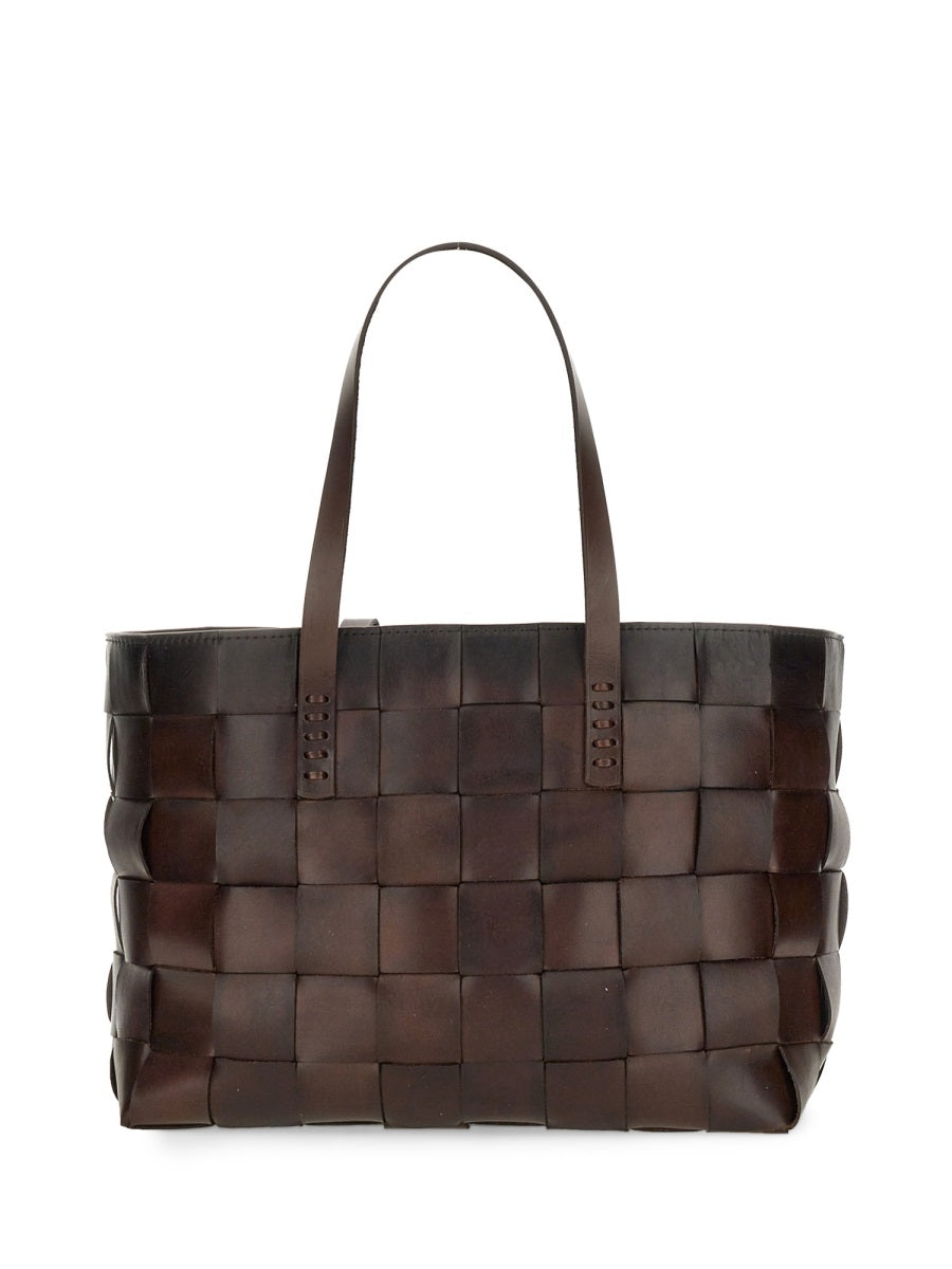 DRAGON DIFFUSION Classic Leather Tote Handbag - 26 CM X 43 CM X 17 CM