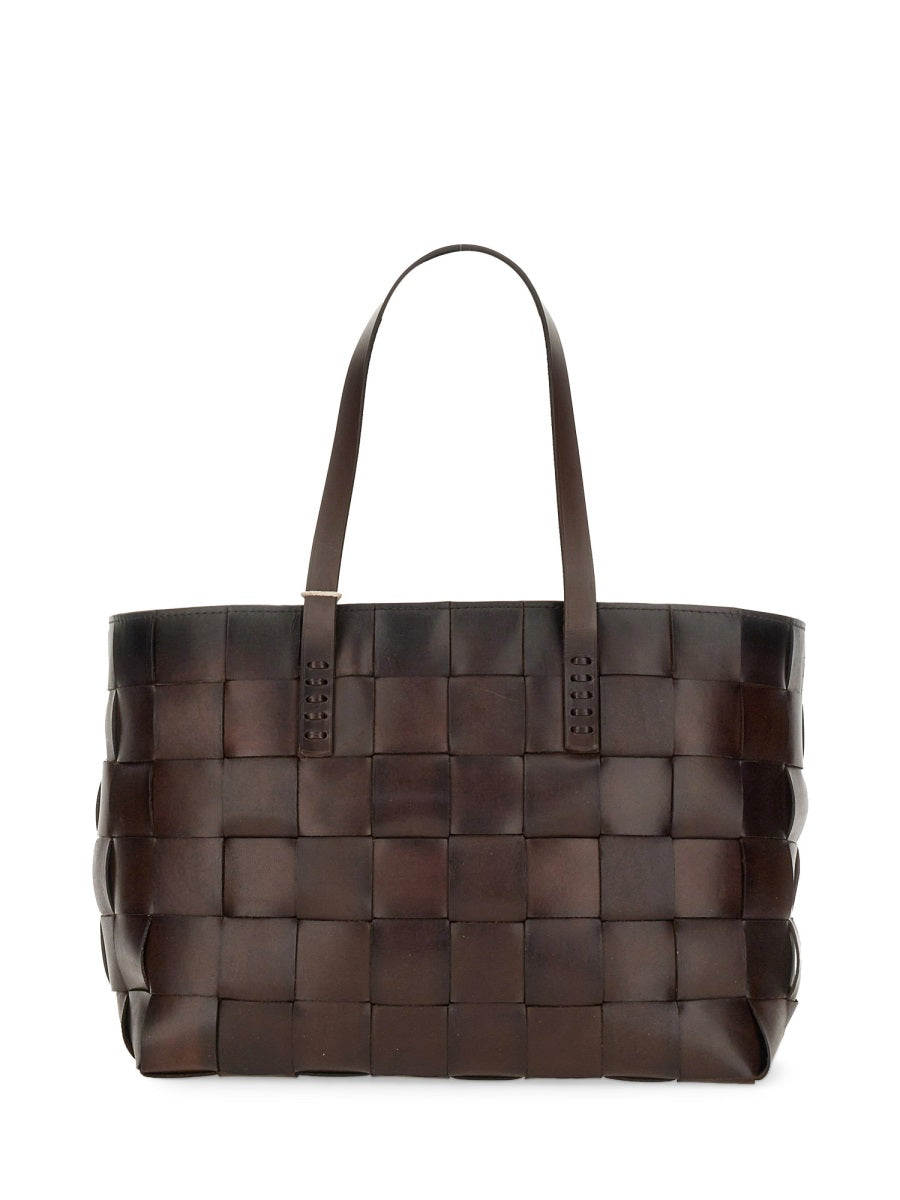 DRAGON DIFFUSION Classic Leather Tote Handbag - 26 CM X 43 CM X 17 CM