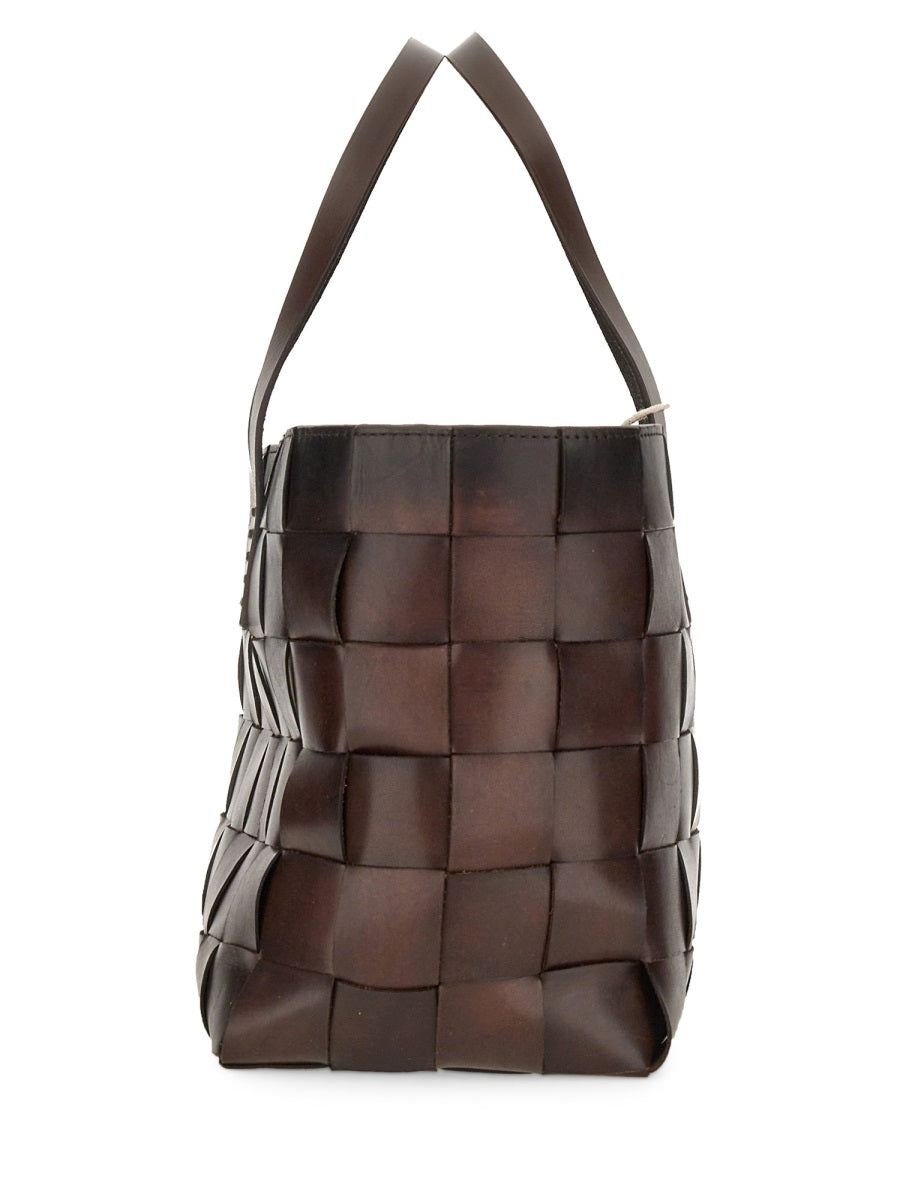 DRAGON DIFFUSION Classic Leather Tote Handbag - 26 CM X 43 CM X 17 CM