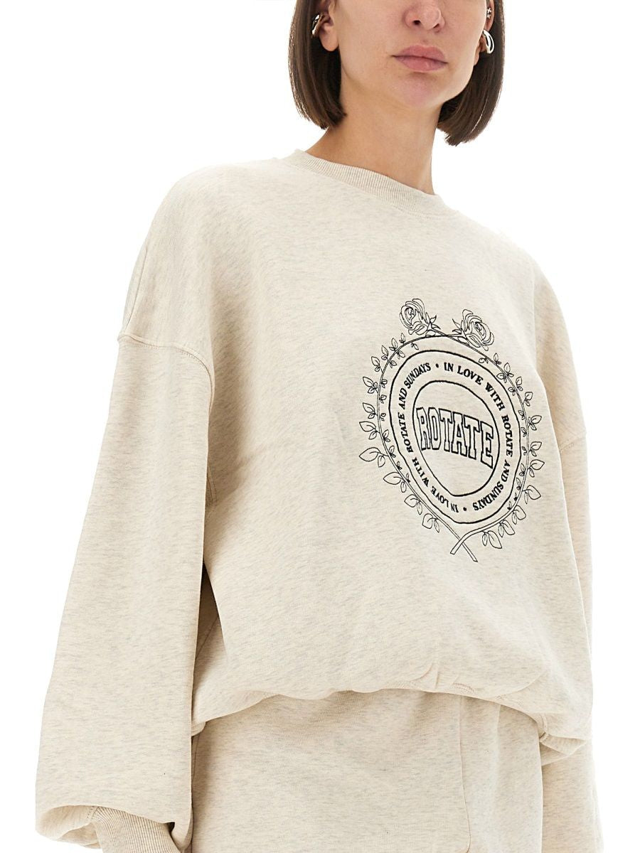 ROTATE BIRGER CHRISTENSEN Logo Sweatshirt Size S for Women