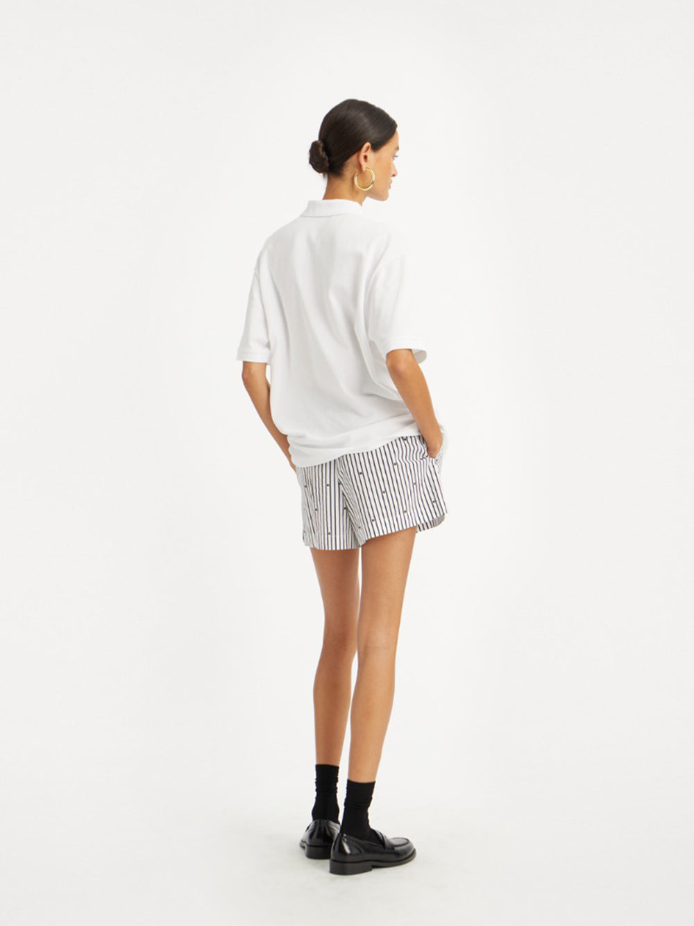 ROTATE BIRGERCHRISTENSEN Logo Shorts with Elastic Waistband - Size 34