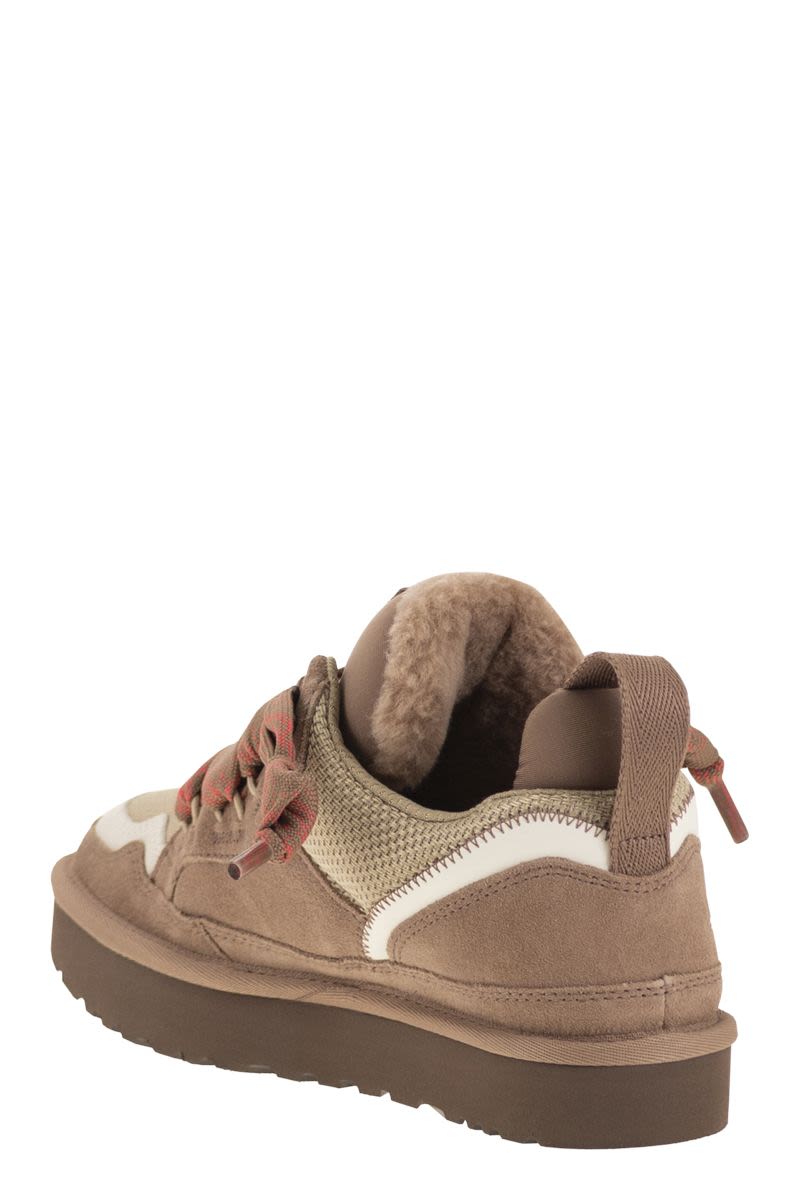UGG Low Panelled Sneakers with Ribbon Laces for Women