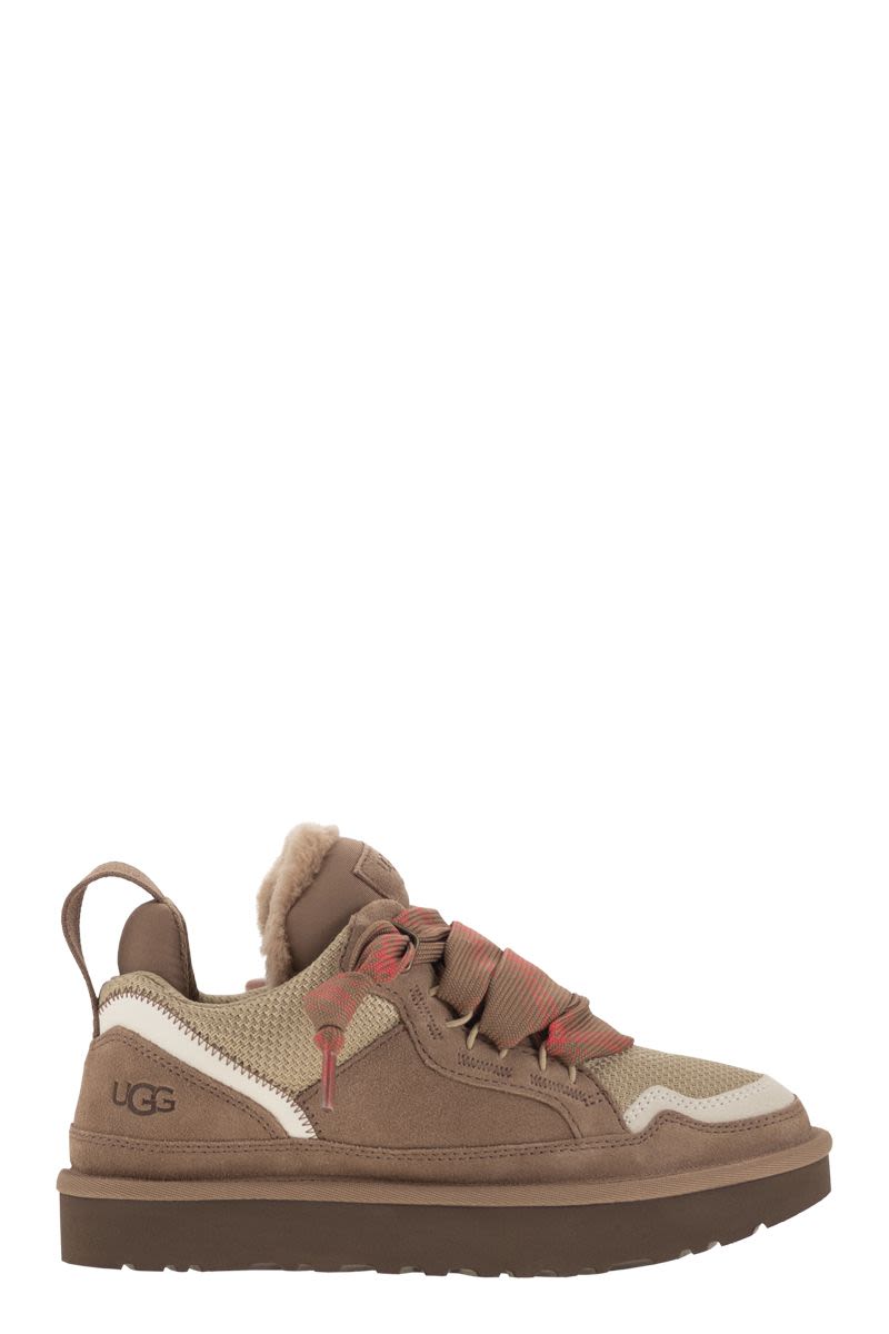 UGG Low Panelled Sneakers with Ribbon Laces for Women