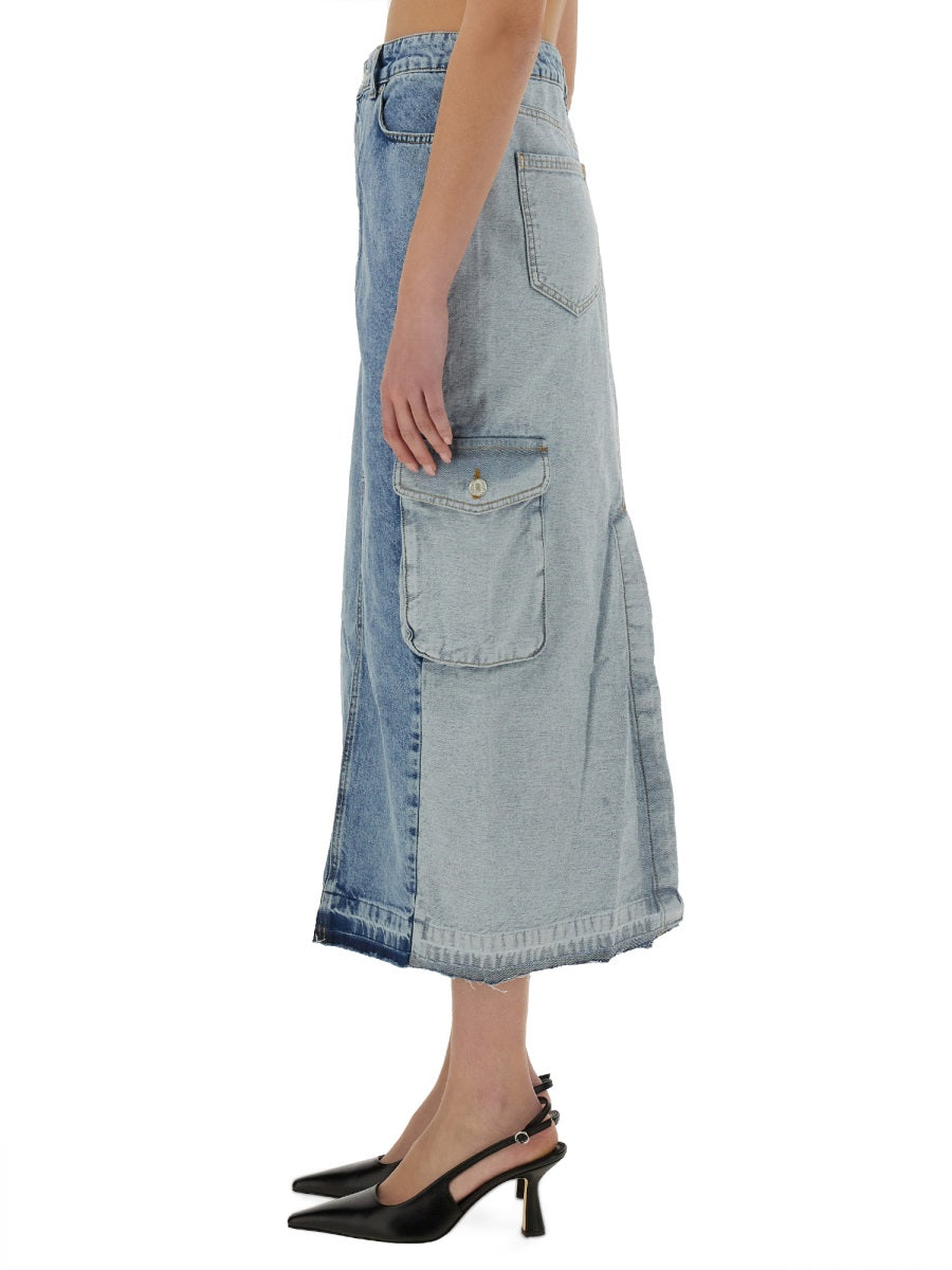 MOSCHINO JEANS Long Denim Skirt Size 26