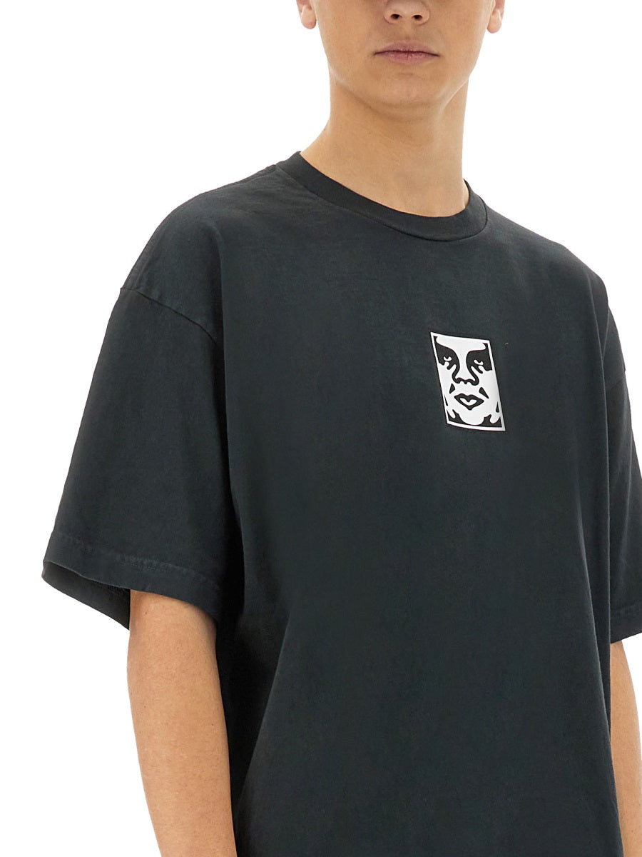 OBEY Icon Face T-Shirt - Size L