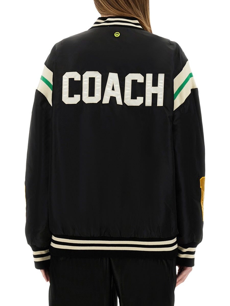 BARROW Satin Bomber Jacket